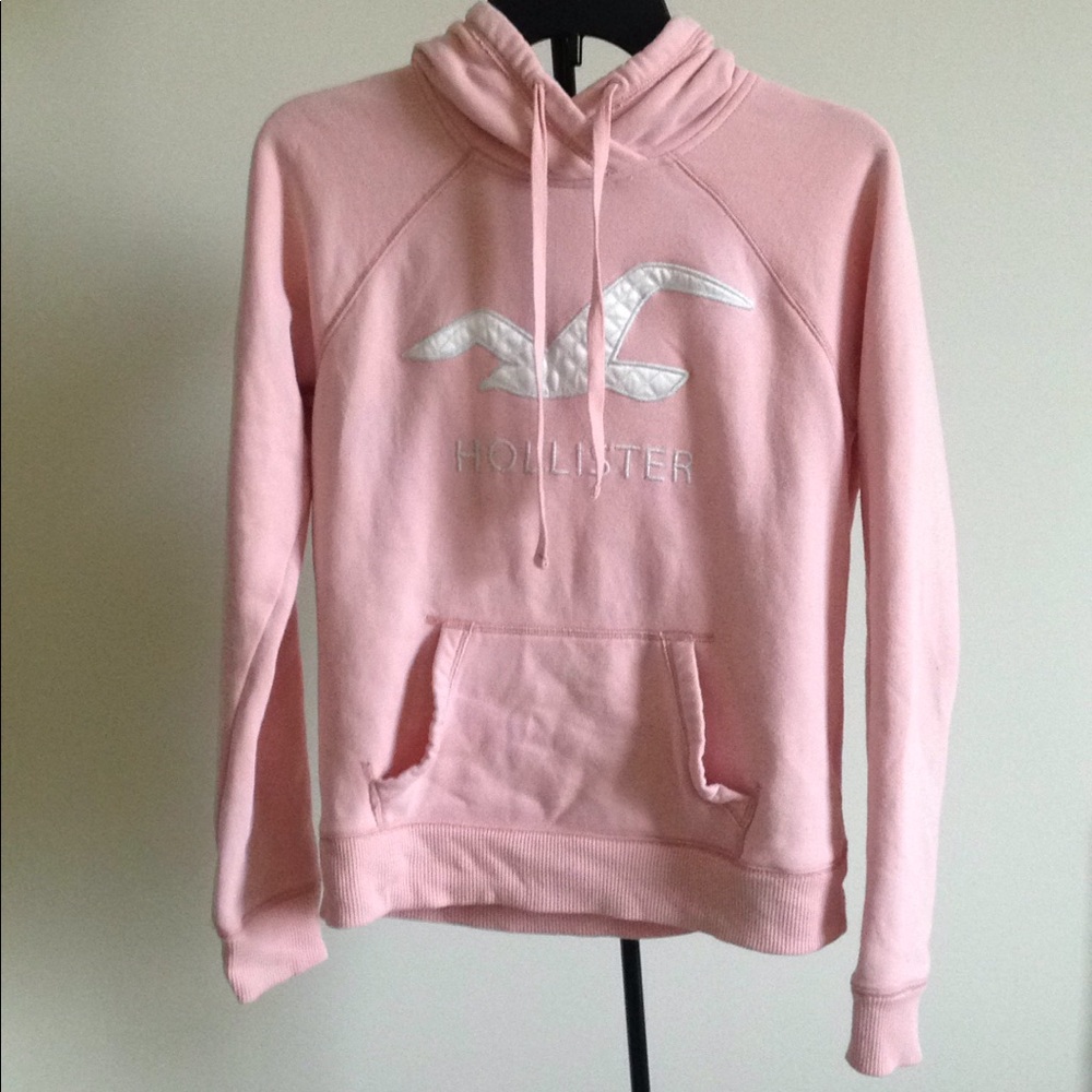 Pink Hollister hoodie
